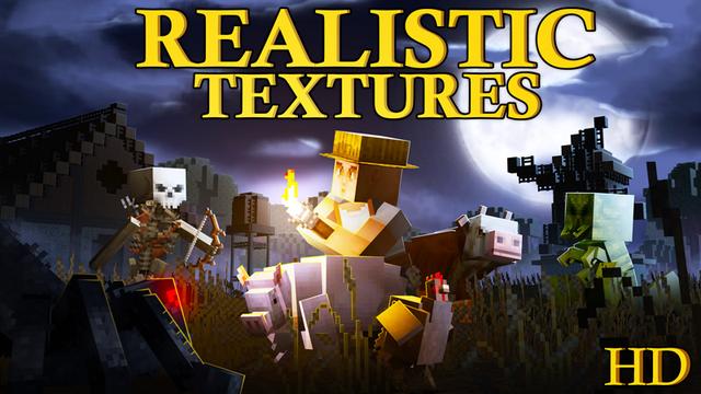 Thumbnail of the Minecraft Bedrock Marketplace product Realistic Textures HD created by Square Dreams.