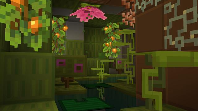 Screenshot of the Minecraft Bedrock Marketplace product Soft Bits Texture Pack created by Square Dreams.