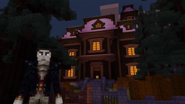 Screenshot of the Minecraft Bedrock Marketplace product The Cursed Neighborhood created by Square Dreams.