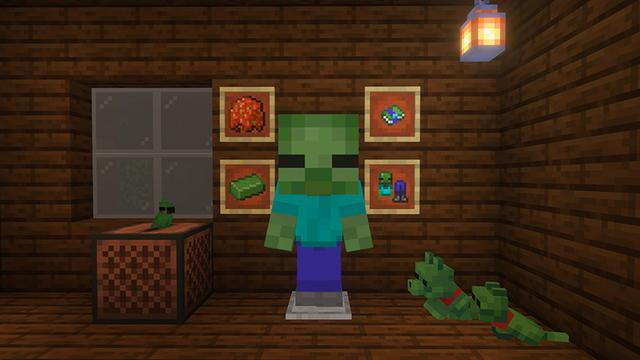 Screenshot of the Minecraft Bedrock Marketplace product Baby Zombie EVERYTHING! Add-On created by StacyPlays.