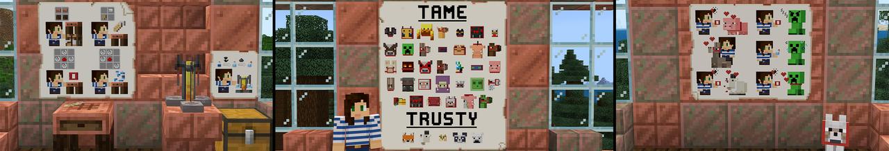 Panorama of the Minecraft Bedrock Marketplace product More Pets created by StacyPlays.