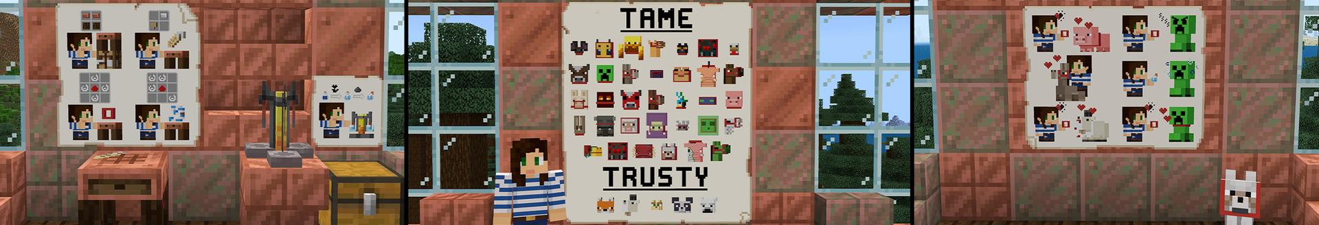 Panorama of the Minecraft Bedrock Marketplace product More Pets created by StacyPlays.