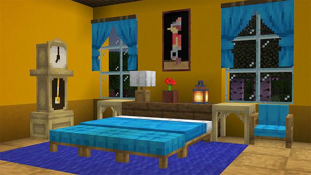 Screenshot of the Minecraft Bedrock Marketplace product Otro Add-On de Mobiliario created by Starfish Studios.