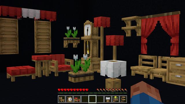 Screenshot of the Minecraft Bedrock Marketplace product Otro Add-On de Mobiliario created by Starfish Studios.