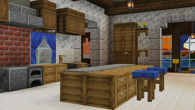Screenshot of the Minecraft Bedrock Marketplace product Another Furniture Add-On created by Starfish Studios.