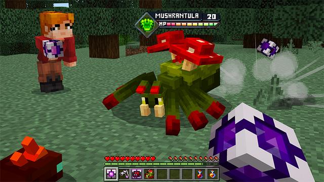 Screenshot of the Minecraft Bedrock Marketplace product Add-On CRAFTYMON created by Starfish Studios.