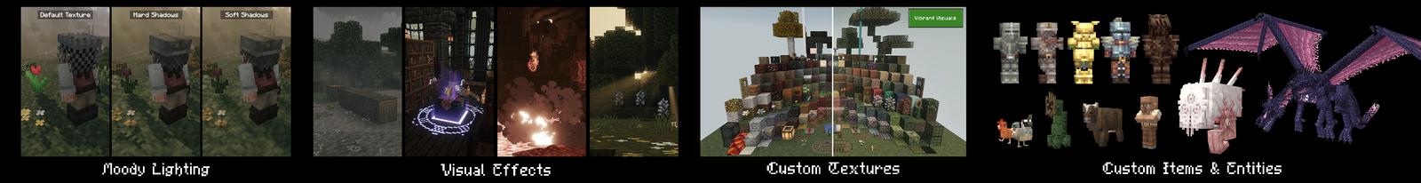 Panorama of the Minecraft Bedrock Marketplace product Dark Fantasy Visuals created by Starfish Studios.