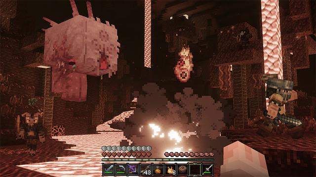 Screenshot of the Minecraft Bedrock Marketplace product Dark Fantasy Visuals created by Starfish Studios.