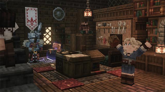 Screenshot of the Minecraft Bedrock Marketplace product Dark Fantasy Visuals created by Starfish Studios.
