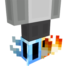 Thumbnail of the Minecraft Bedrock Marketplace product Icy Fire Outline Boots created by Starfish Studios.