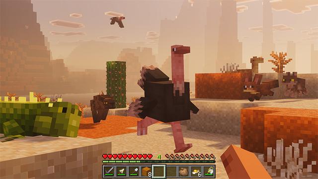 Screenshot of the Minecraft Bedrock Marketplace product Naturalist Add-On created by Starfish Studios.