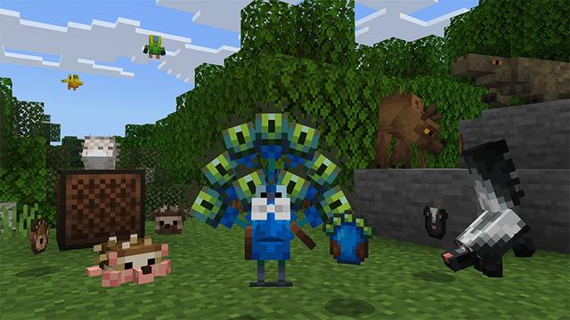 Screenshot of the Minecraft Bedrock Marketplace product Naturalist Add-On created by Starfish Studios.