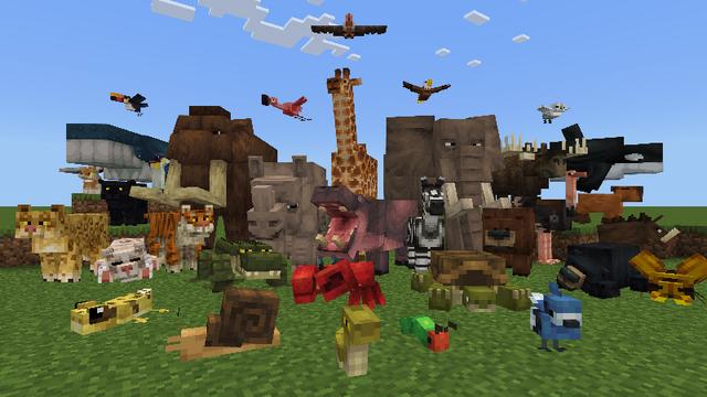 Screenshot of the Minecraft Bedrock Marketplace product Naturalist Add-On created by Starfish Studios.