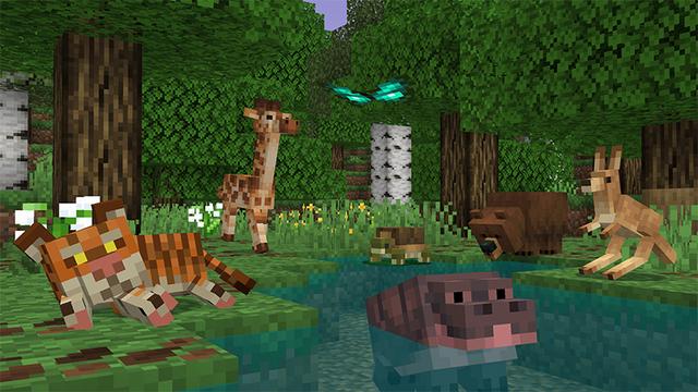Screenshot of the Minecraft Bedrock Marketplace product Naturalist Add-On created by Starfish Studios.