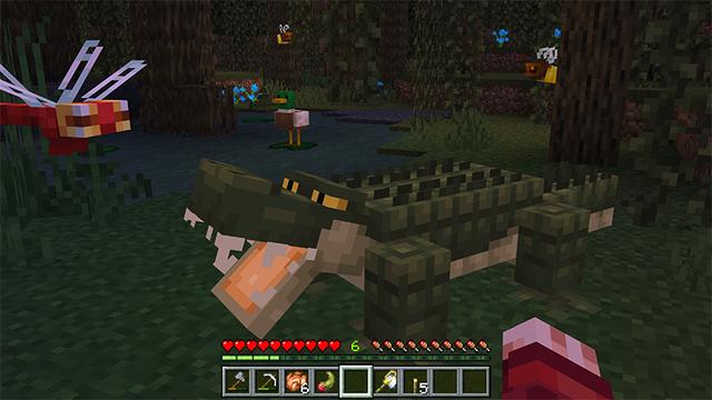 Screenshot of the Minecraft Bedrock Marketplace product Naturalist Add-On created by Starfish Studios.
