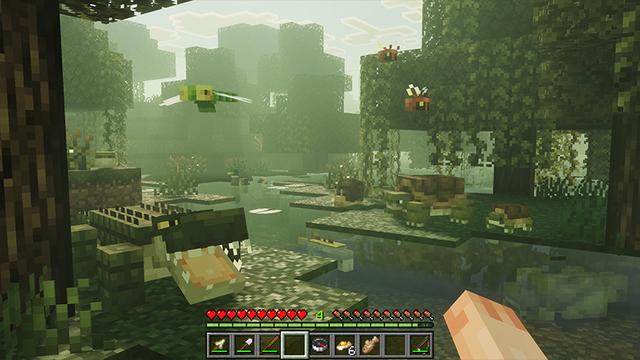 Screenshot of the Minecraft Bedrock Marketplace product Naturalist Add-On created by Starfish Studios.