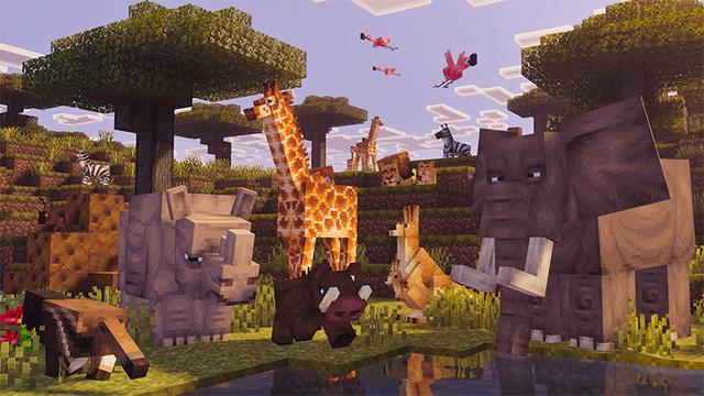 Screenshot of the Minecraft Bedrock Marketplace product Naturalist Add-On created by Starfish Studios.