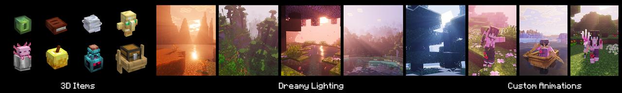 Panorama of the Minecraft Bedrock Marketplace product Prizma Visuals created by Starfish Studios.