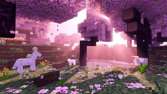 Screenshot of the Minecraft Bedrock Marketplace product Prizma Visuals created by Starfish Studios.