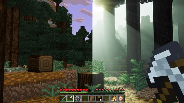 Screenshot of the Minecraft Bedrock Marketplace product Prizma Visuals created by Starfish Studios.