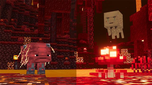 Screenshot of the Minecraft Bedrock Marketplace product Prizma Visuals created by Starfish Studios.