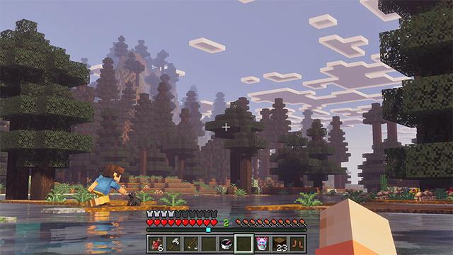 Screenshot of the Minecraft Bedrock Marketplace product Prizma Visuals created by Starfish Studios.