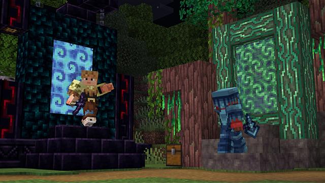 Screenshot of the Minecraft Bedrock Marketplace product Sky Dimensions created by Starfish Studios.