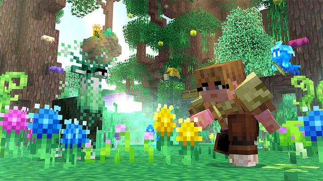 Screenshot of the Minecraft Bedrock Marketplace product Sky Dimensions created by Starfish Studios.