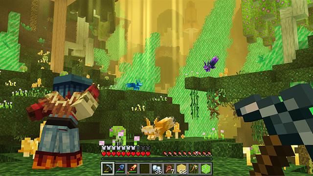 Screenshot of the Minecraft Bedrock Marketplace product Sky Dimensions created by Starfish Studios.