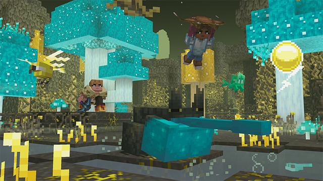 Screenshot of the Minecraft Bedrock Marketplace product Sky Dimensions created by Starfish Studios.