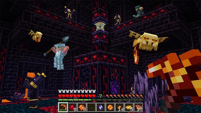 Screenshot of the Minecraft Bedrock Marketplace product Sky Dimensions created by Starfish Studios.