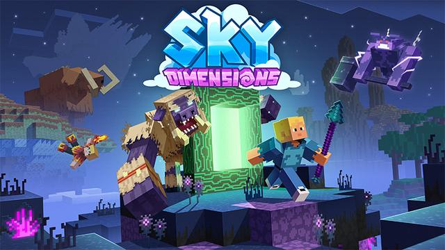 Thumbnail of the Minecraft Bedrock Marketplace product Sky Dimensions created by Starfish Studios.