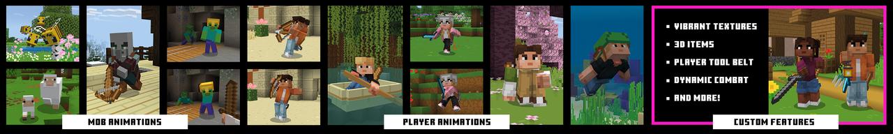 Panorama of the Minecraft Bedrock Marketplace product Smooth Moves created by Starfish Studios.