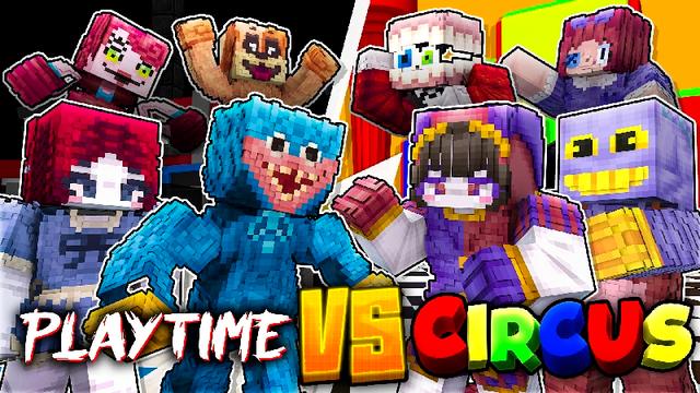 Thumbnail of the Minecraft Bedrock Marketplace product Playtime VS Circus created by StarkTMA.