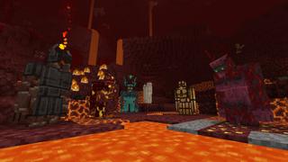 Screenshot of the Minecraft Bedrock Marketplace product Resource Golems created by stonemasons.