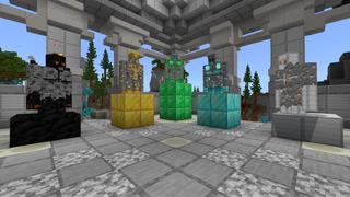 Screenshot of the Minecraft Bedrock Marketplace product Resource Golems created by stonemasons.