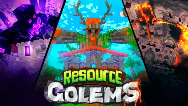 Thumbnail of the Minecraft Bedrock Marketplace product Ressource Golems created by stonemasons.