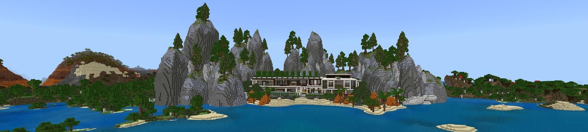 Panorama of the Minecraft Bedrock Marketplace product 100 Days: Tycoon Life created by Street Studios.