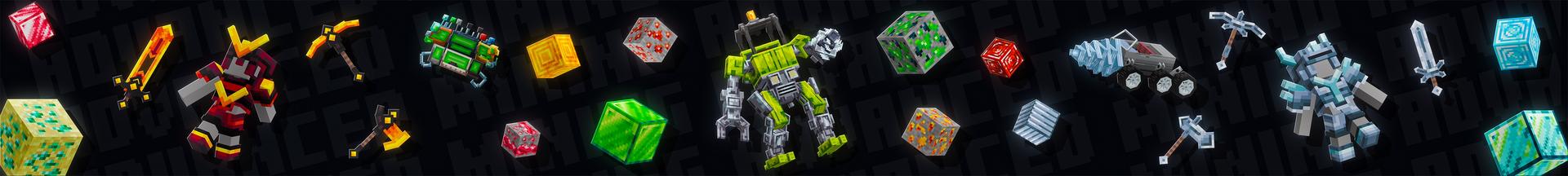 Panorama of the Minecraft Bedrock Marketplace product Advanced Mining Add-On created by Street Studios.