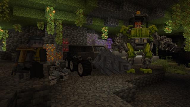 Screenshot of the Minecraft Bedrock Marketplace product Advanced Mining Add-On created by Street Studios.