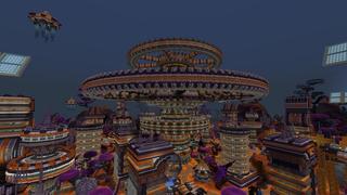 Screenshot of the Minecraft Bedrock Marketplace product Alien City created by Street Studios.