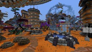 Screenshot of the Minecraft Bedrock Marketplace product Alien City created by Street Studios.