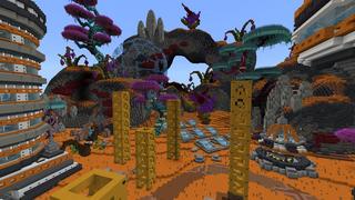 Screenshot of the Minecraft Bedrock Marketplace product Alien City created by Street Studios.