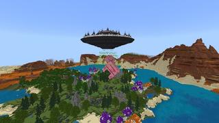 Screenshot of the Minecraft Bedrock Marketplace product Alien Spaceship created by Street Studios.
