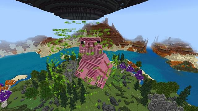 Screenshot of the Minecraft Bedrock Marketplace product Alien Spaceship created by Street Studios.