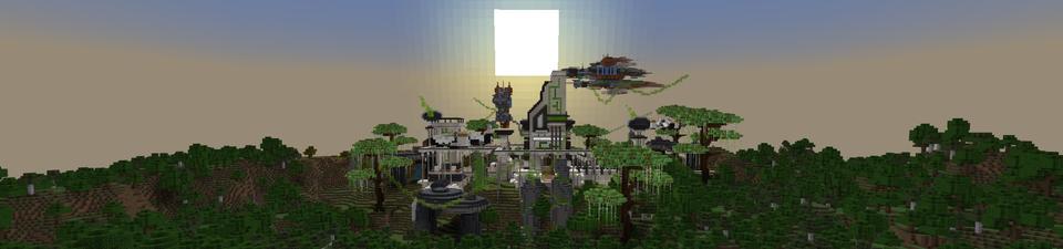 Panorama of the Minecraft Bedrock Marketplace product Alien Underground Base created by Street Studios.