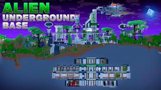 Thumbnail of the Minecraft Bedrock Marketplace product Alien Underground Base created by Street Studios.