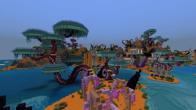 Screenshot of the Minecraft Bedrock Marketplace product Alien World created by Street Studios.