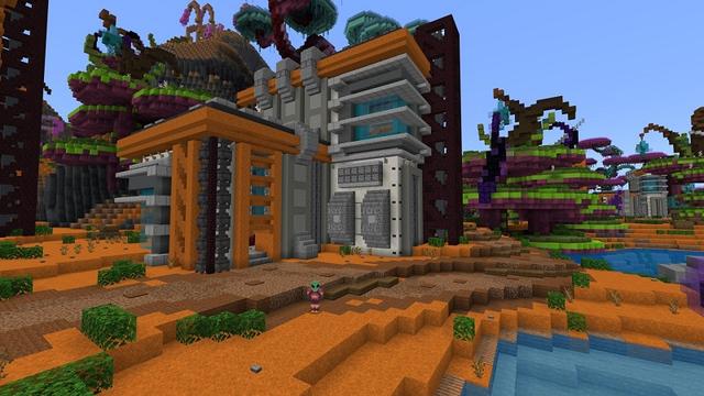 Screenshot of the Minecraft Bedrock Marketplace product Alien World created by Street Studios.