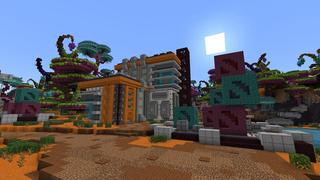 Screenshot of the Minecraft Bedrock Marketplace product Alien World created by Street Studios.